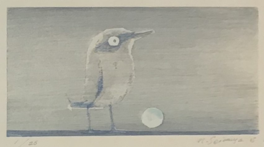 夕日の鳥