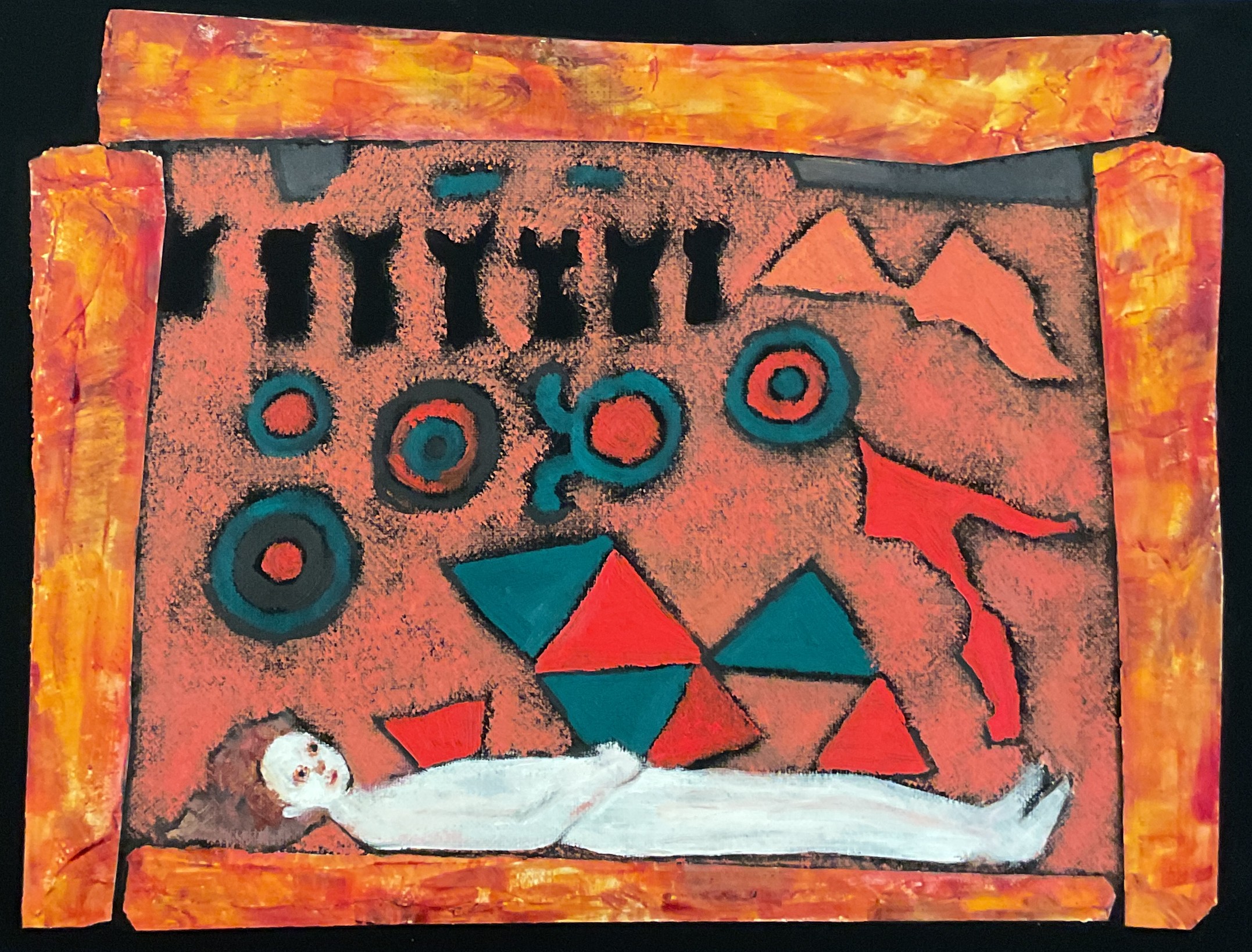 古墳の中で眠る人